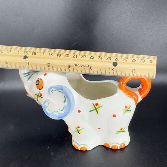 Antique German Pottery Elephant Shaped Sugar And Creamer Set Marked Germany VTG - Picture 3 of 16